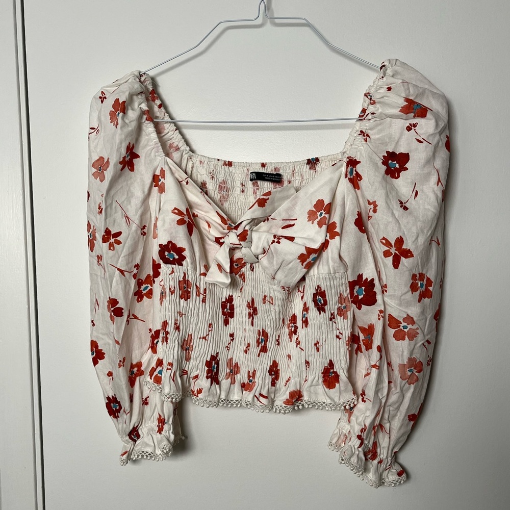 Zara floral top